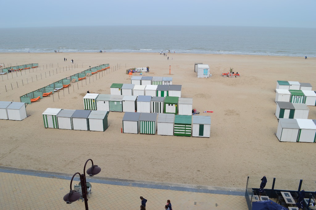 Wenduine strandhuisjes nieuwe opstelling 2014