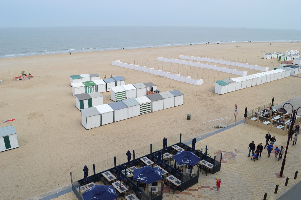 Wenduine strandhuisjes nieuwe opstelling 2014