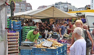 Blankenberge wekelijkse markt