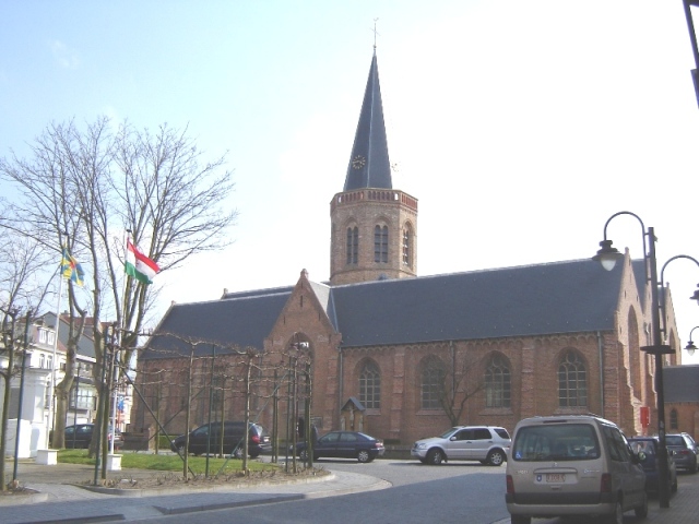 de kerk in Wenduine 1